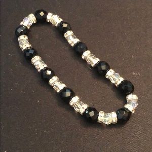 Black / crystal bracelet